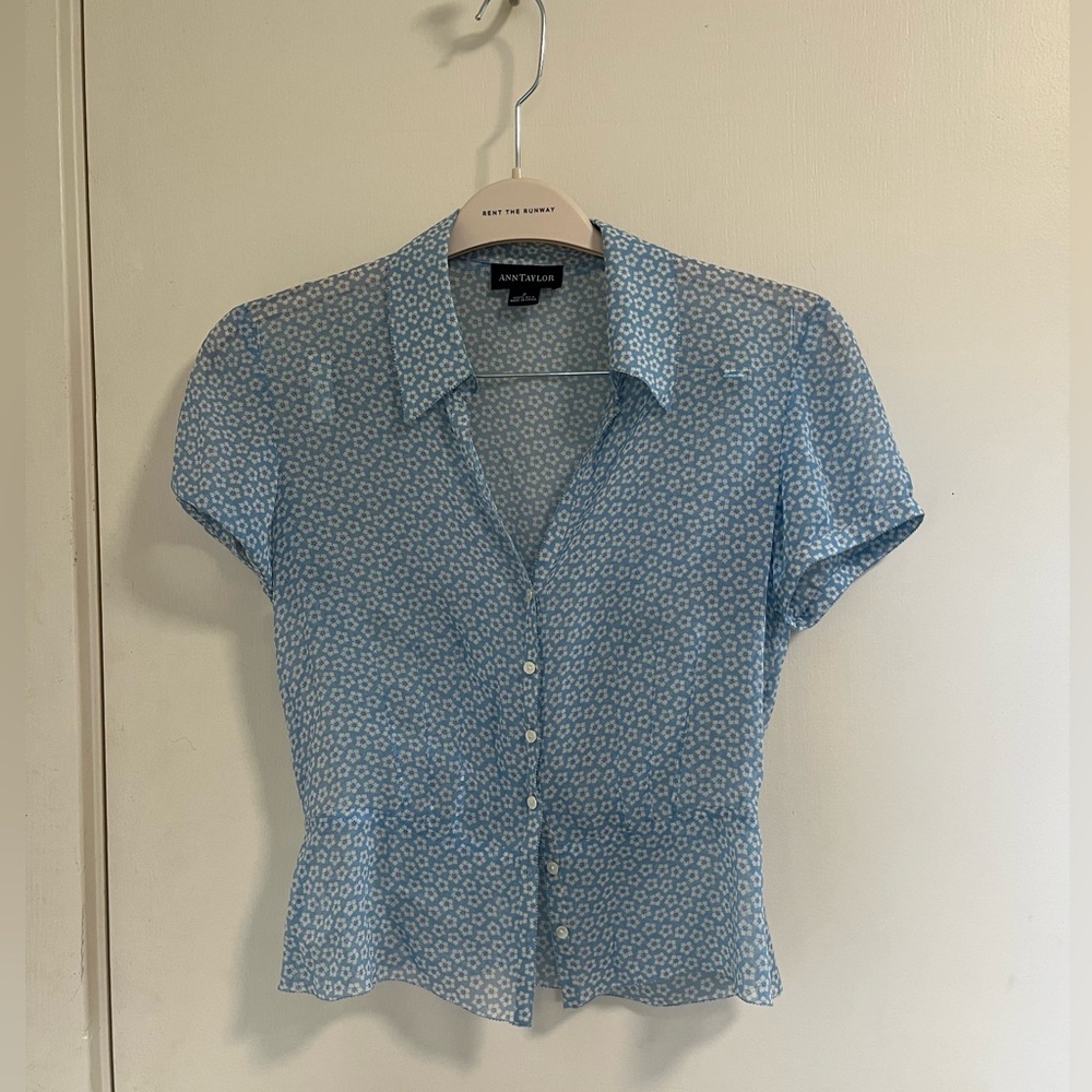 Sheer silk blouse